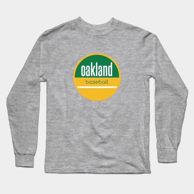 Oakland baseball Long Sleeve T-Shirt by BVHstudio